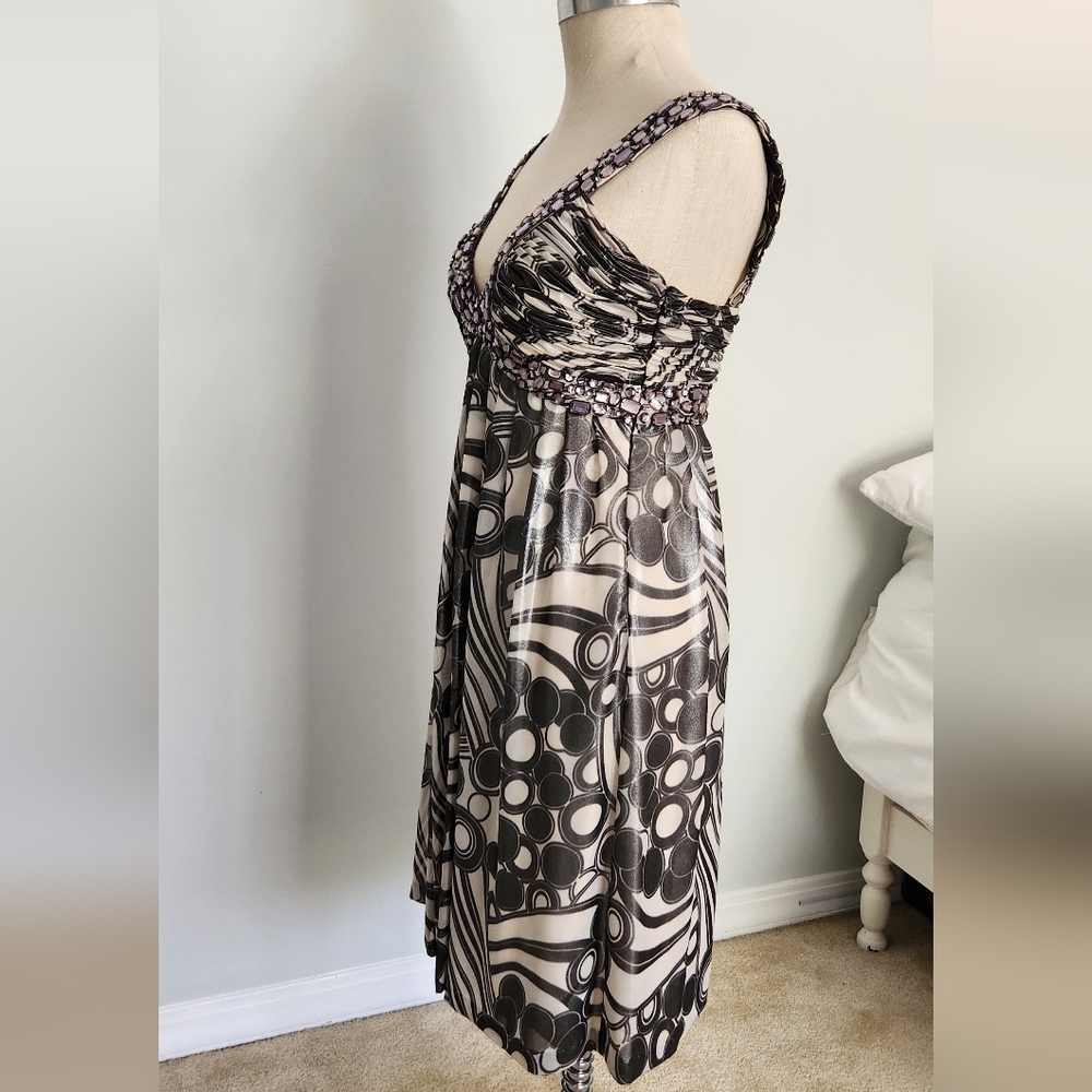 Sue Wong Beaded Cocktail Dress - Size 4 - Picture 5 of 12